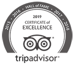 Certificate of Excellence from TripAdvisor