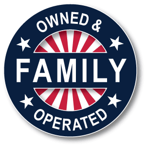 A family owned and operated business logo