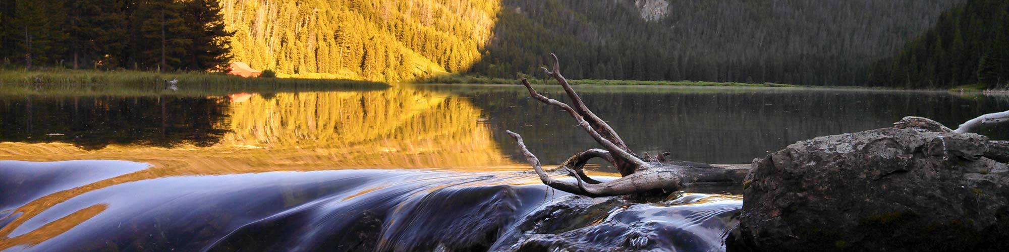 Outdoor photo of a waterfall