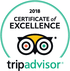 TripAdvsior 2018 Certificate of Excellence