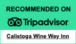 Calistoga Wine Way Inn Recommended on TripAdvisor badge