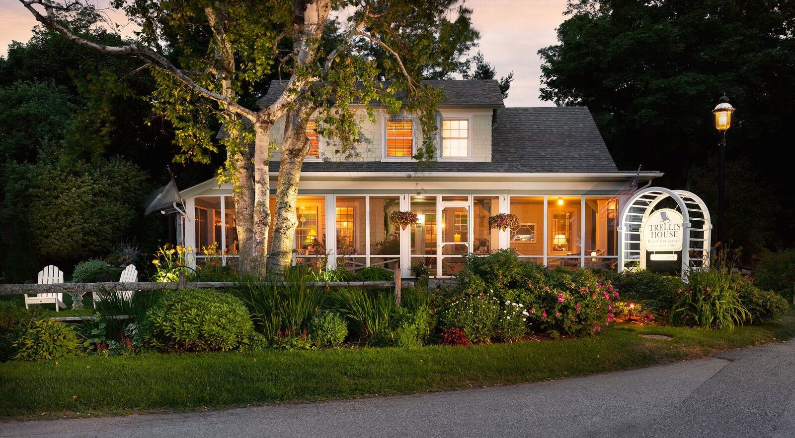 Trellis House-Exterior at Twilight